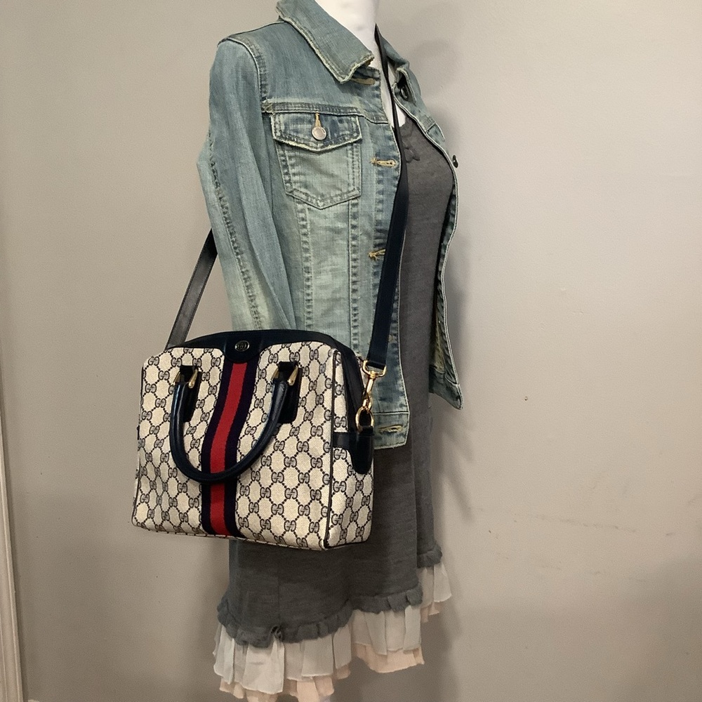 🛍GUCCI Vintage GG Supreme Web 2 Way 🛍